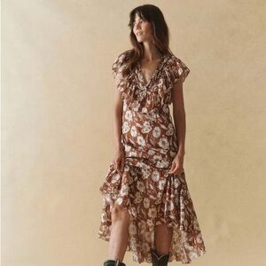 The Great. Renaissance Dress - Hickory Whisper Floral